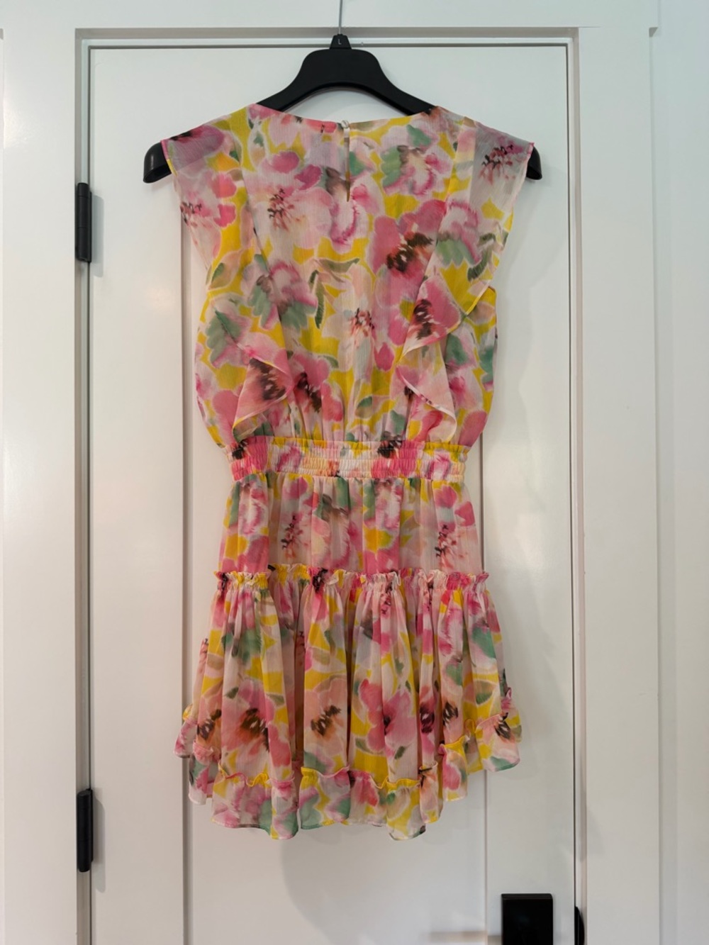 MISA Los Angeles Floral Ruffle Mini Dress – Size Small 🌸 - Picture 2 of 9